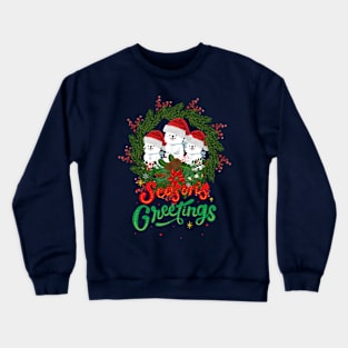 Triple dogs season greetings ,Brafdesign Crewneck Sweatshirt